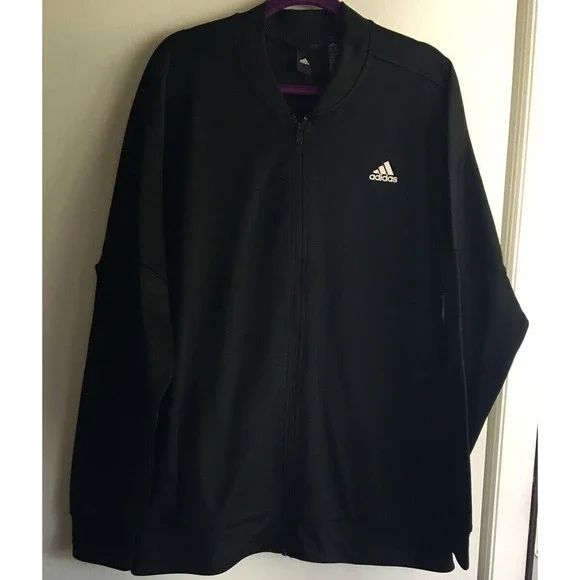 Adidas Men s Climawarm Black Front Zip Up Jacket Size 2XL - Picture 7 of 9